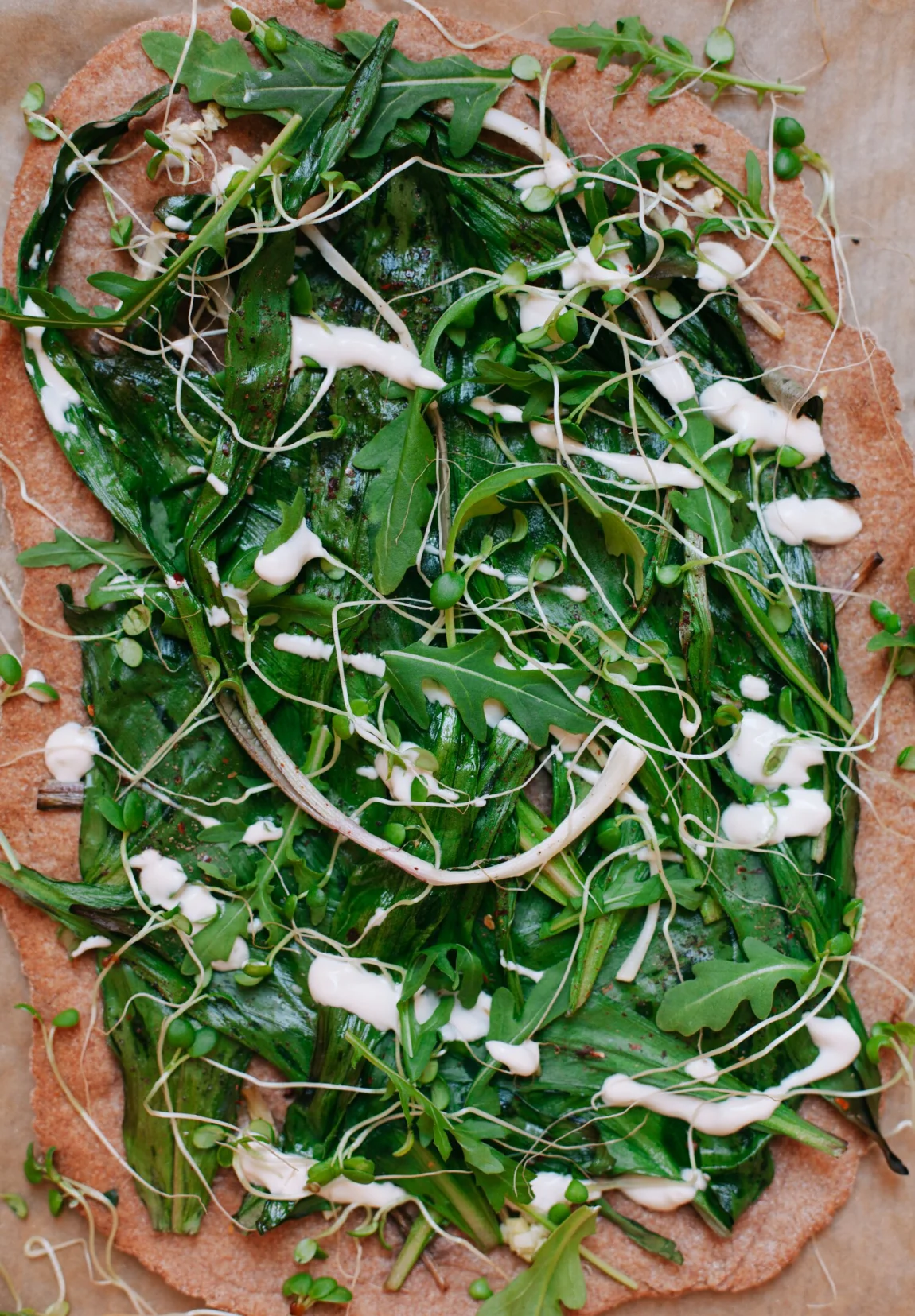 Ramp Flatbread Pizza - Golubka Kitchen4