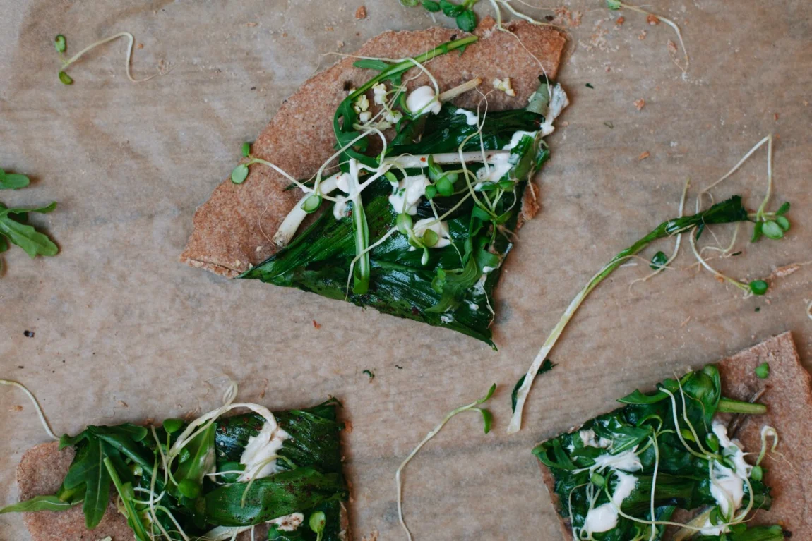 Ramp Flatbread Pizza - Golubka Kitchen5