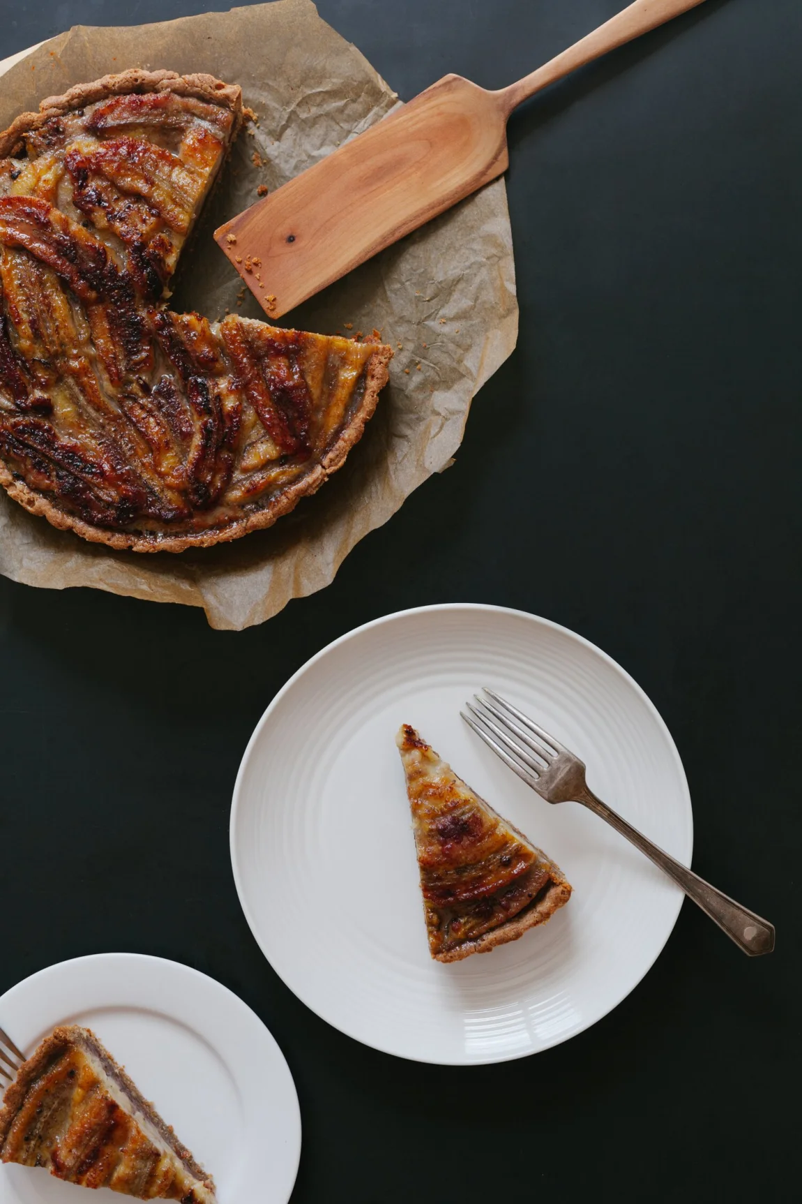 Banana Toffee Tart | Golubka Kitchen