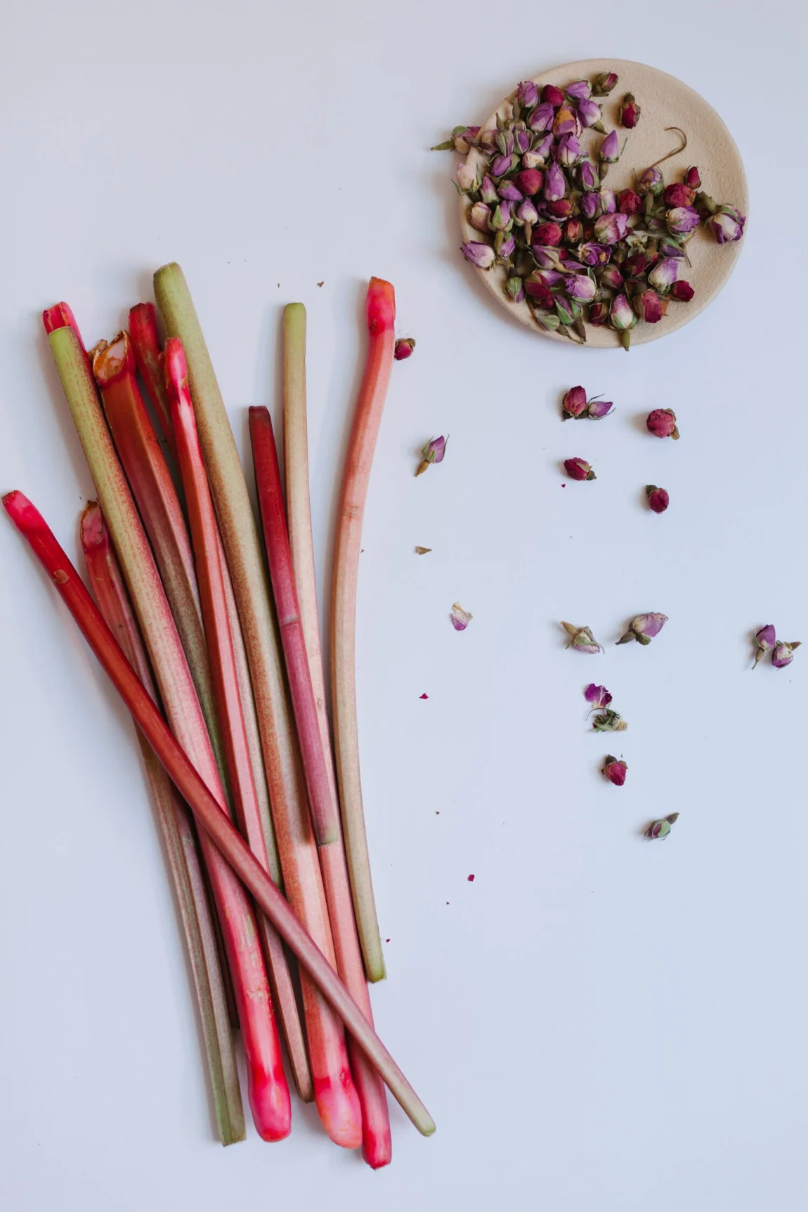 Rhubarb and Rose Frozen Yogurt | Golubka Kitchen