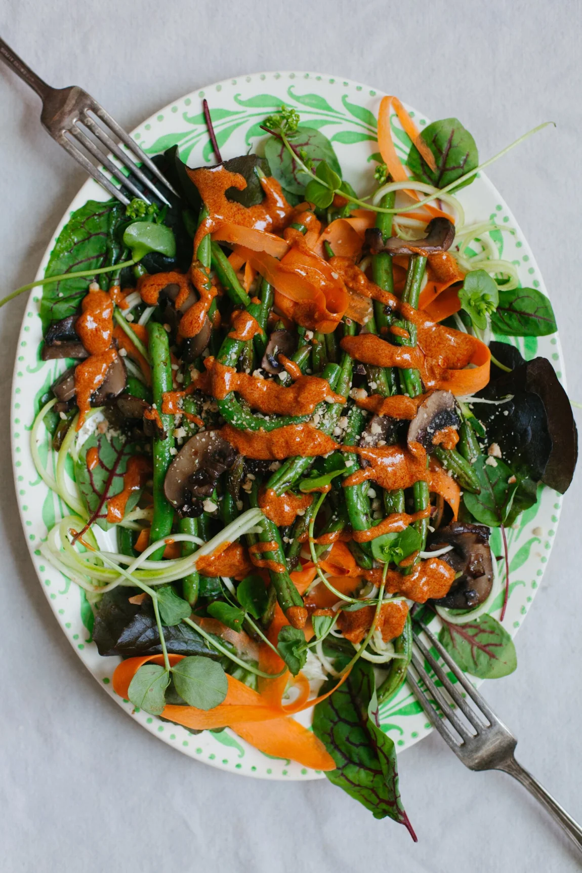 Smoky Summer Vegetable Tangle | Golubka Kitchen