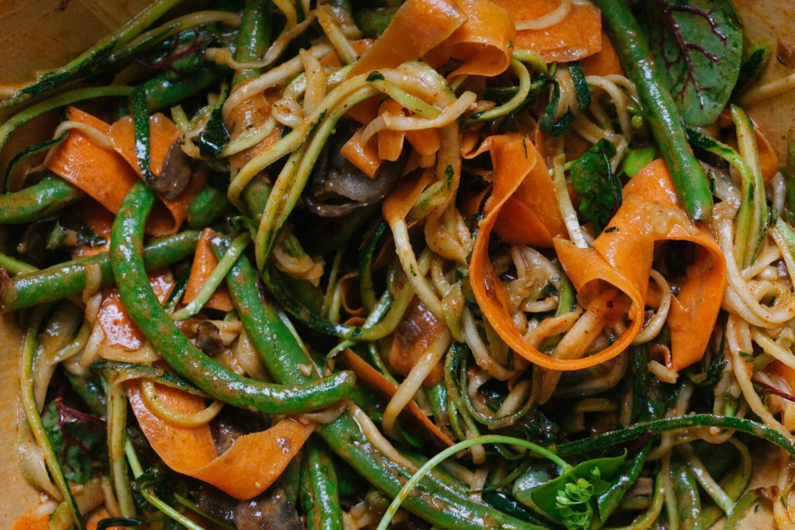 Smoky Summer Vegetable Tangle | Golubka Kitchen