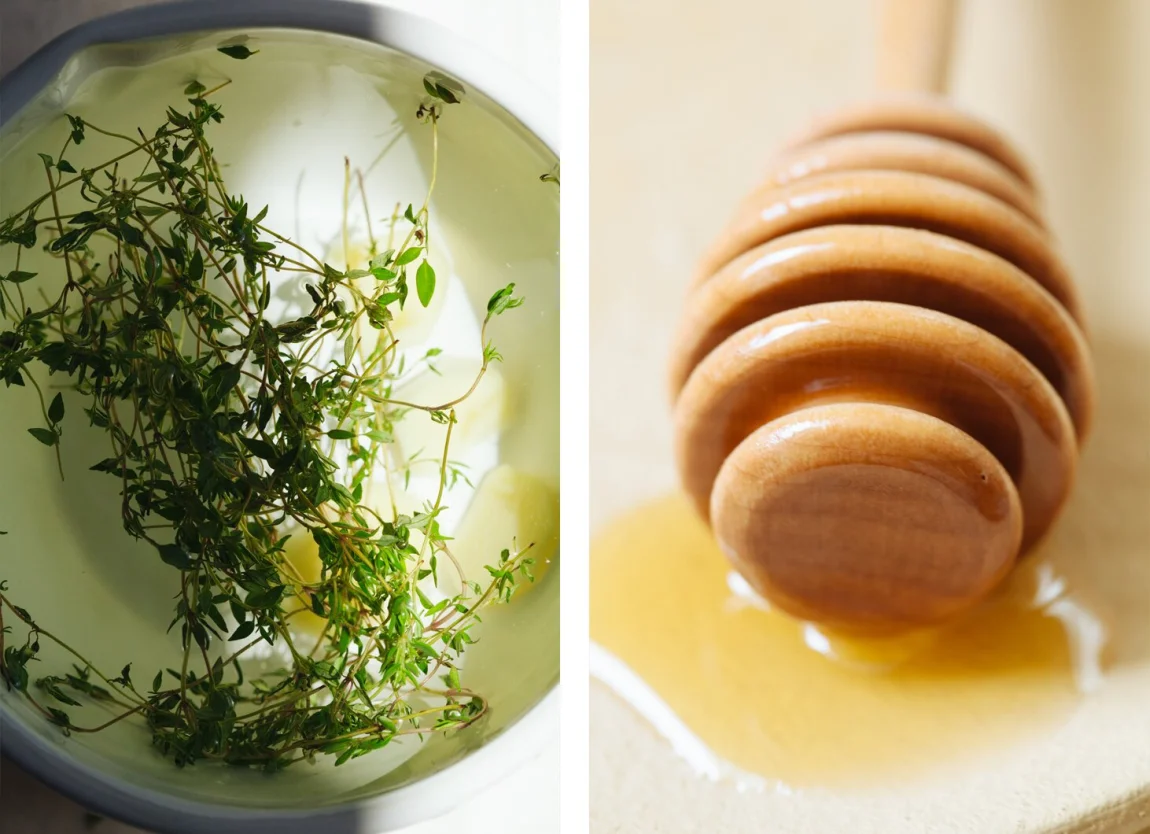 Peach, Honey and Thyme Lemonade Popsicles | Golubka Kitchen