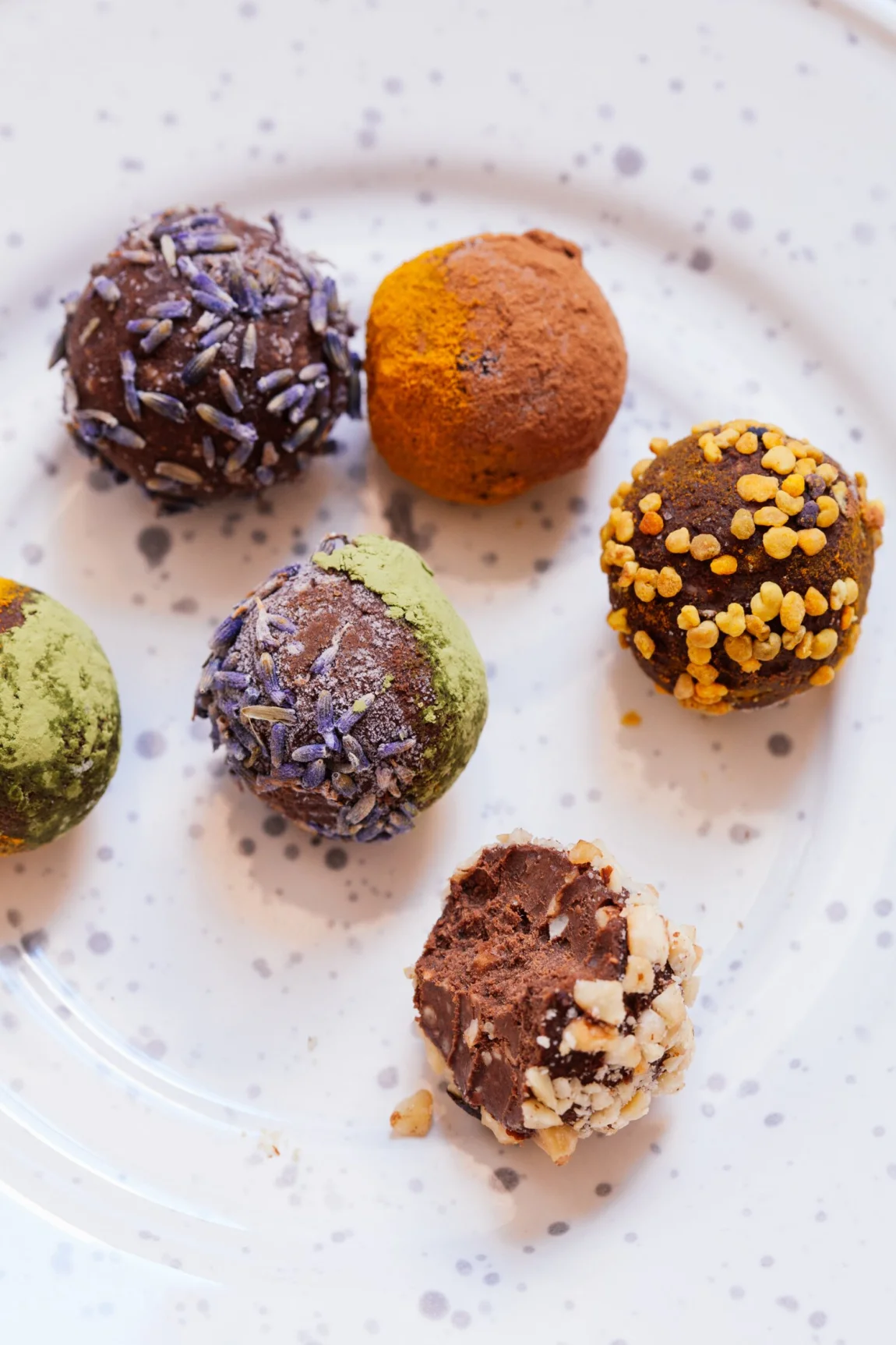 Cosmic Sweet Potato Chocolate Truffles | Golubka Kitchen