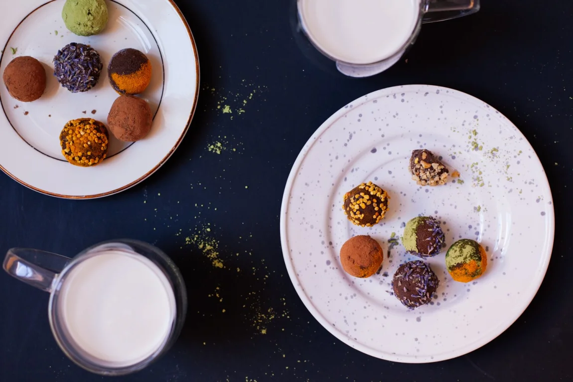 Cosmic Sweet Potato Chocolate Truffles | Golubka Kitchen