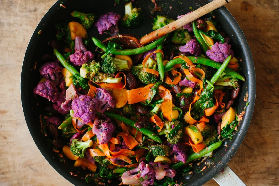 Marinated Summer Vegetables and Beans over Freekeh | Golubka Kitchen