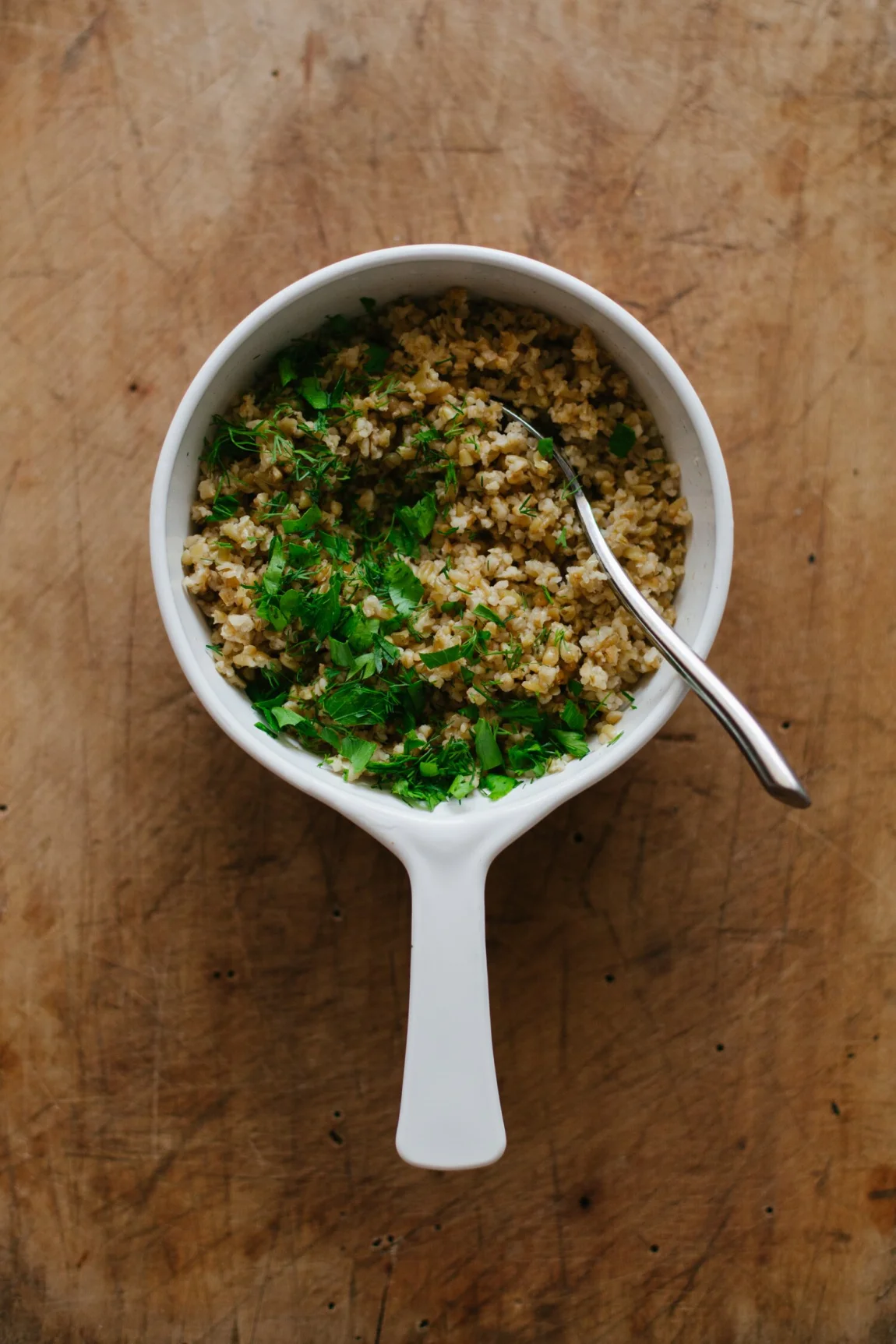 Marinated Summer Vegetables and Beans over Freekeh | Golubka Kitchen