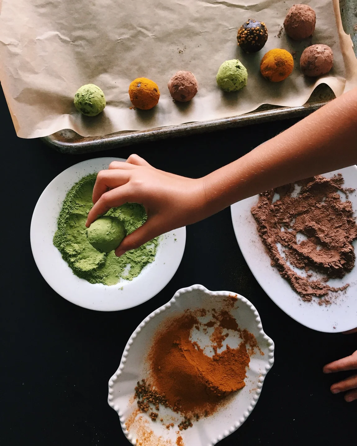 Cosmic Sweet Potato Chocolate Truffles | Golubka Kitchen