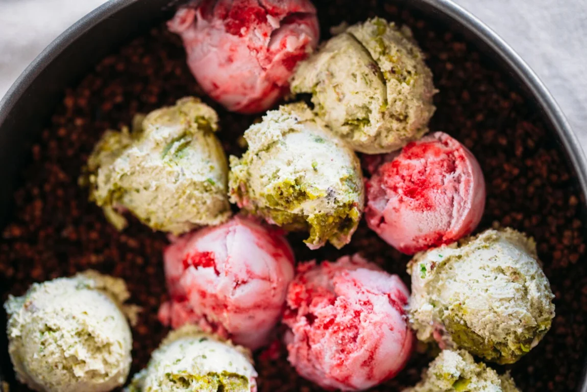 Pistachio and Raspberry Fields Cake | Golubka Kitchen