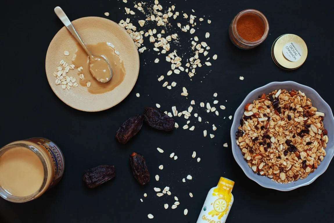 Tahini-Ginger Dessert Smoothie Bowl with a Ginger Oat Granola Sprinkle | Golubka Kitchen