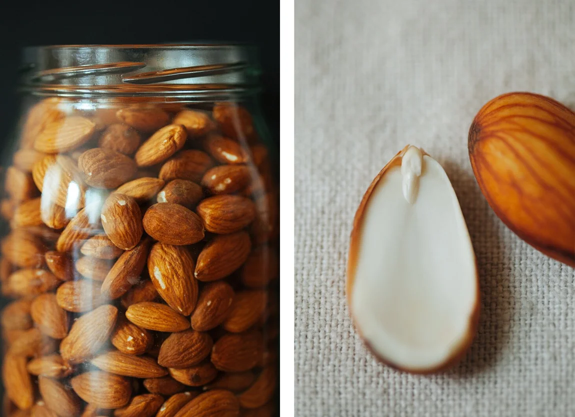 Sprouted Almond Romesco Pasta with Roasted Cauliflower and Blistered Tomatoes | Golubka Kitchen