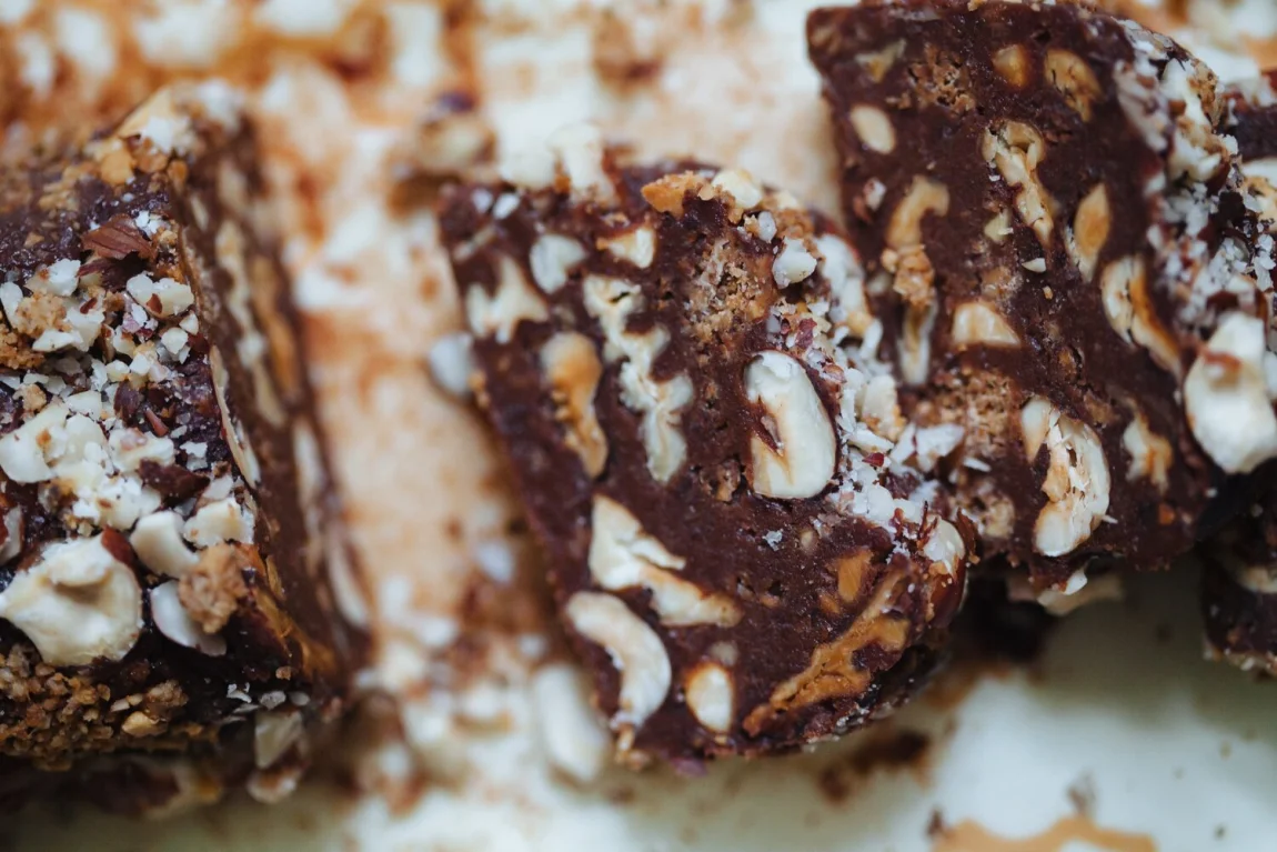 Vegan Sweet Potato Caramel Nougat | Golubka Kitchen