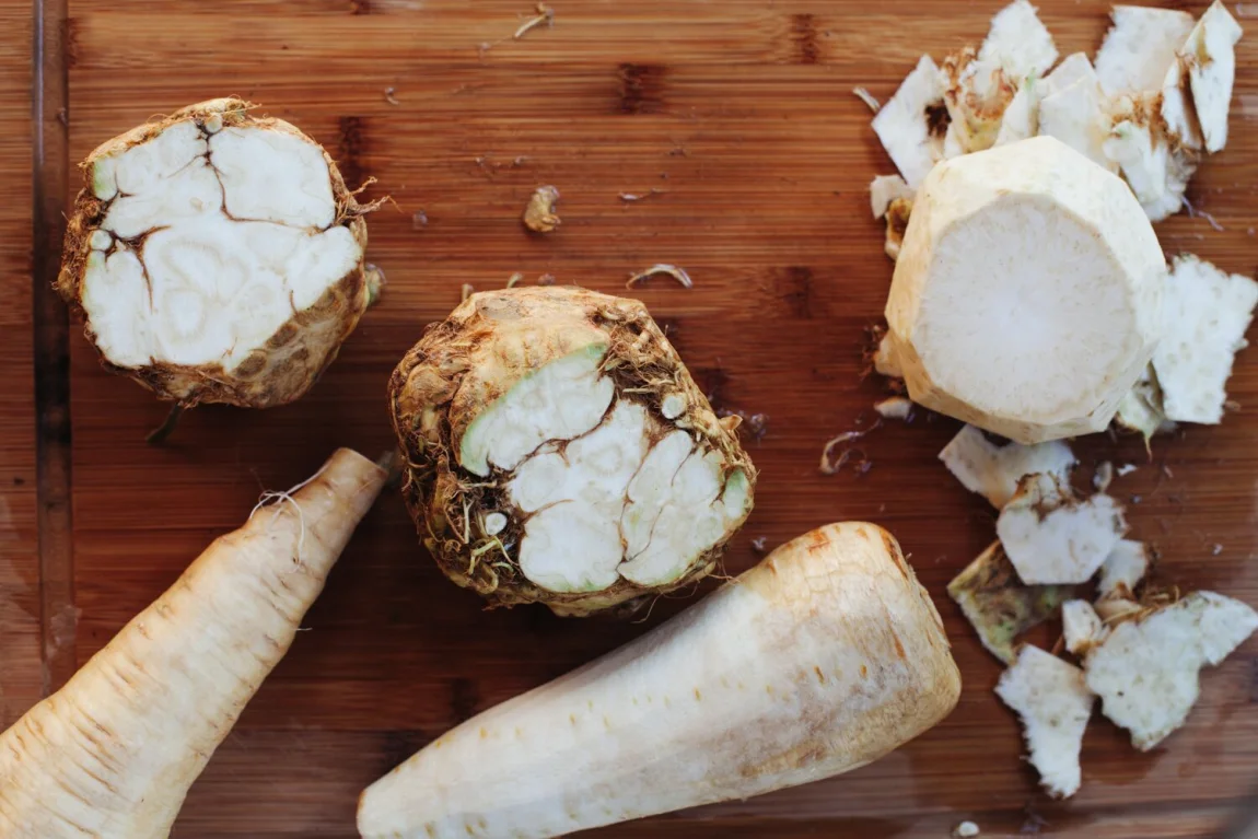 Celeriac Parsnip Mash with Crispy Sage | Golubka Kitchen