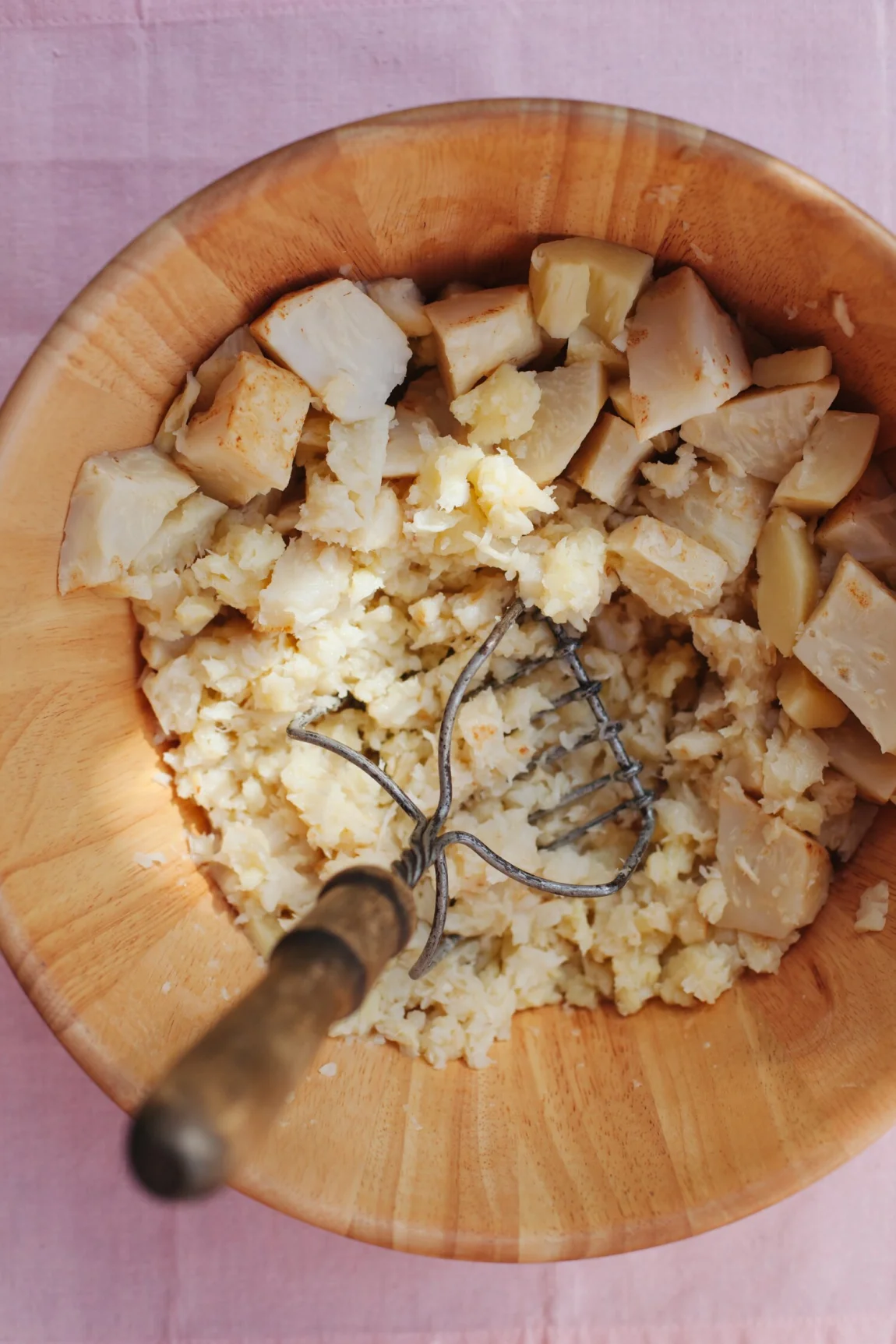 Celeriac Parsnip Mash with Crispy Sage | Golubka Kitchen