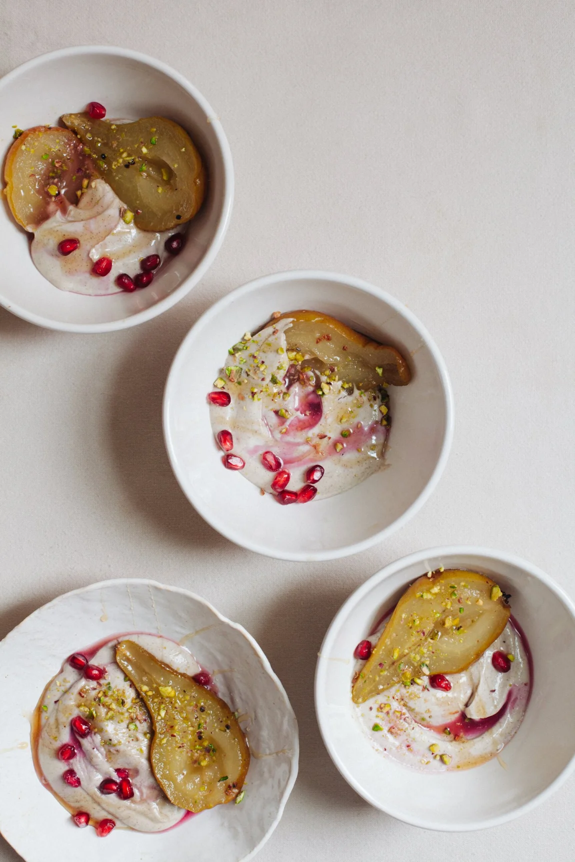 Honey-Roasted Pears with Vanilla Cashew Cream | Golubka Kitchen