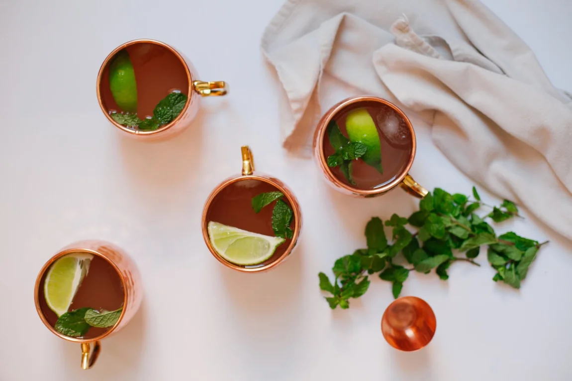 Spiced Kombucha Moscow Mules | Golubka Kitchen