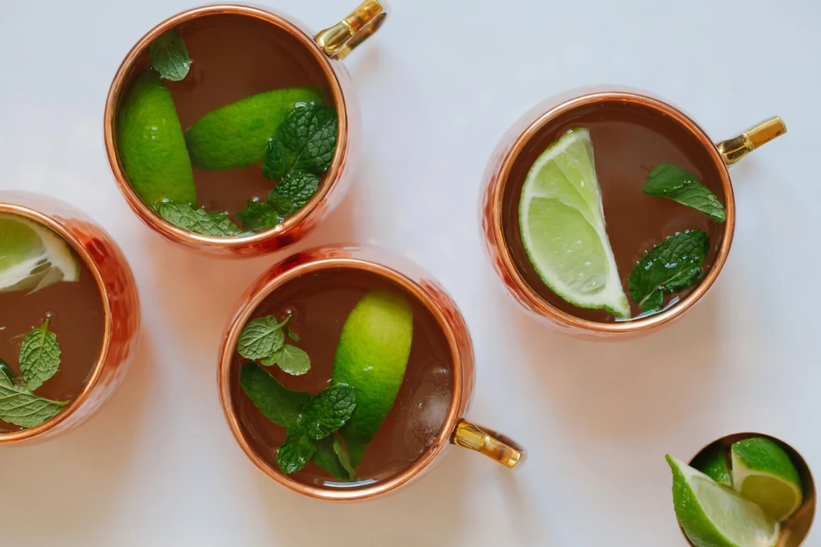 Spiced Kombucha Moscow Mules | Golubka Kitchen