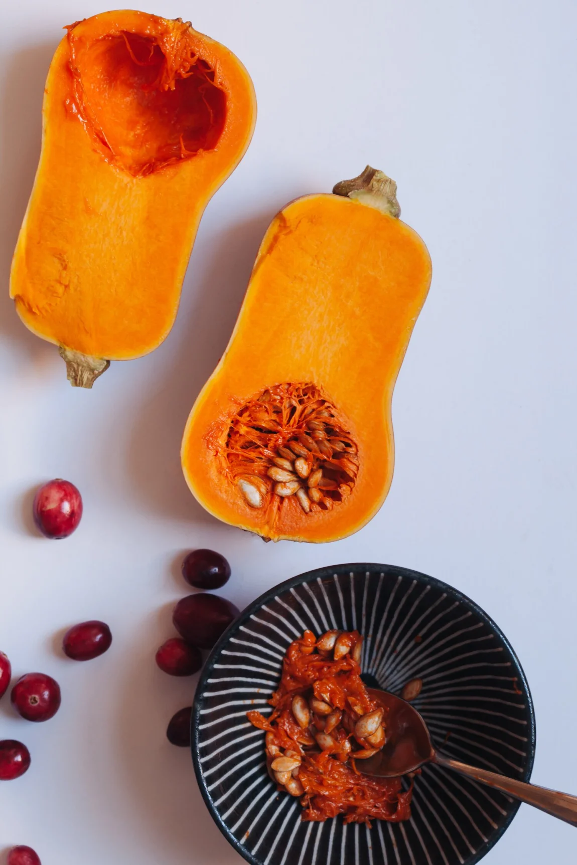 Creamy Butternut Squash, Pear and Cranberry Soup | Golubka Kitchen