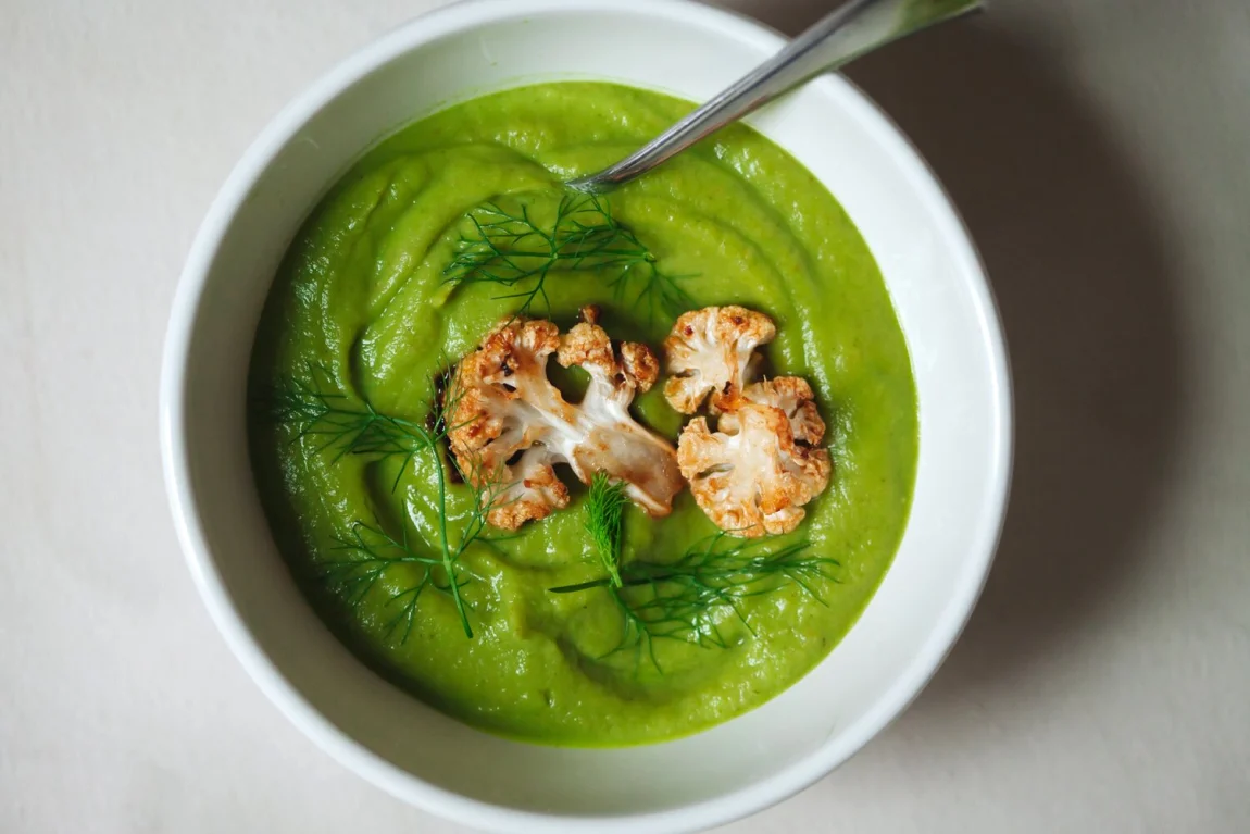 Winter Root and Fennel Soup with Greens Caramelized Cauliflower | Golubka Kitchen