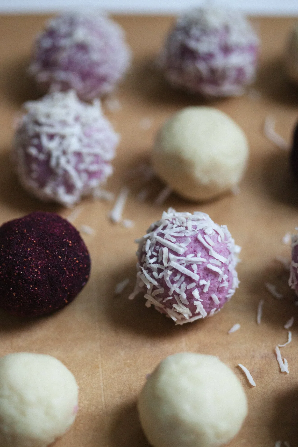 Blueberry Cheesecake Truffles - Golubka Kitchen