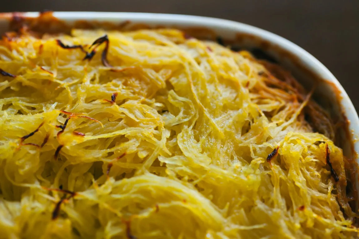 Spaghetti Squash Mung Bean Lasagna - Golubka Kitchen