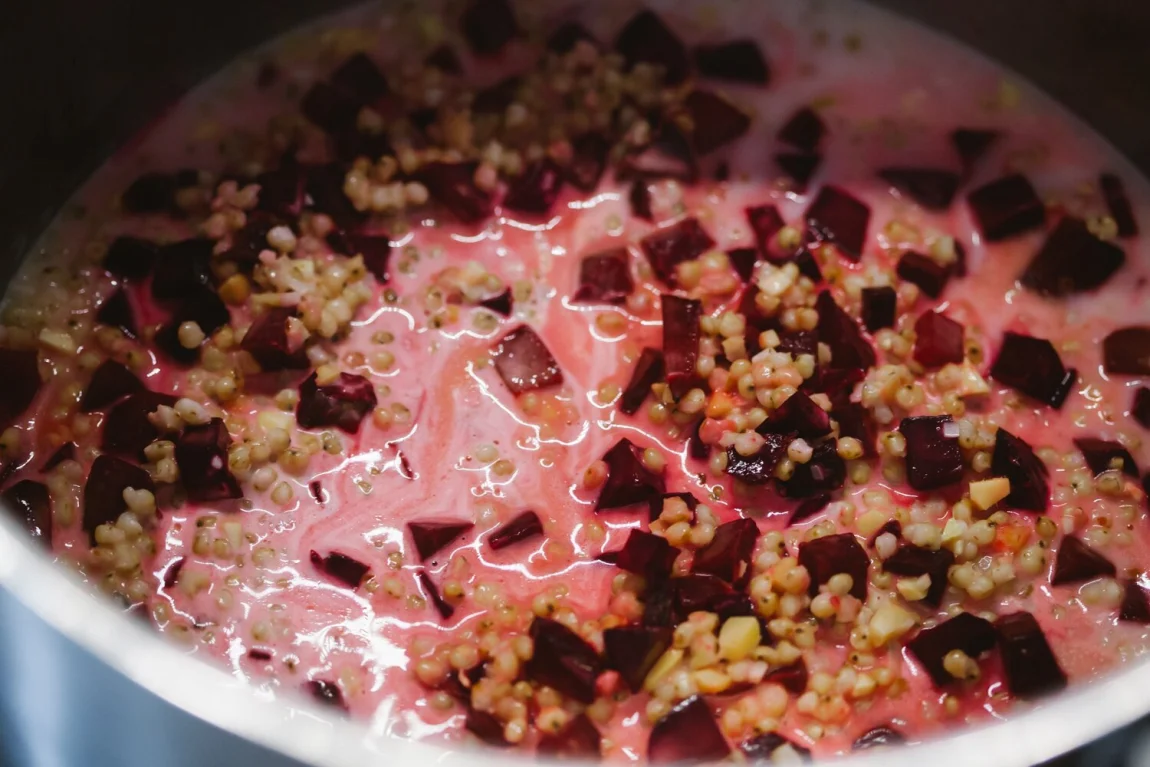 Sorghum Beet Risotto - Golubka Kitchen