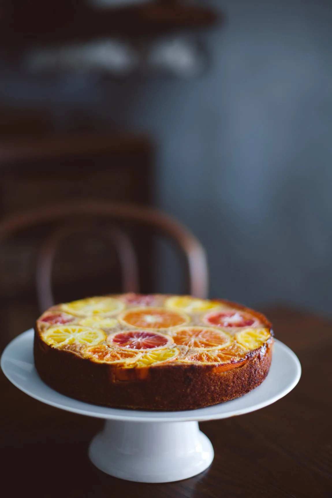 Upside Down Citrus Polenta Cake - Golubka Kitchen