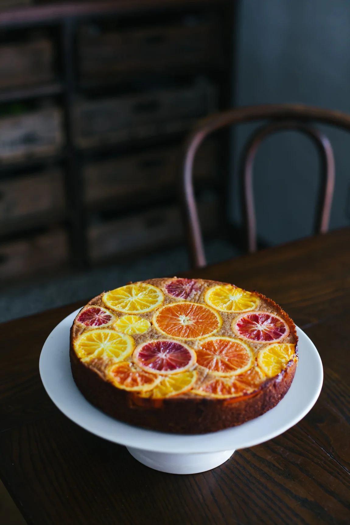 Upside Down Citrus Polenta Cake - Golubka Kitchen