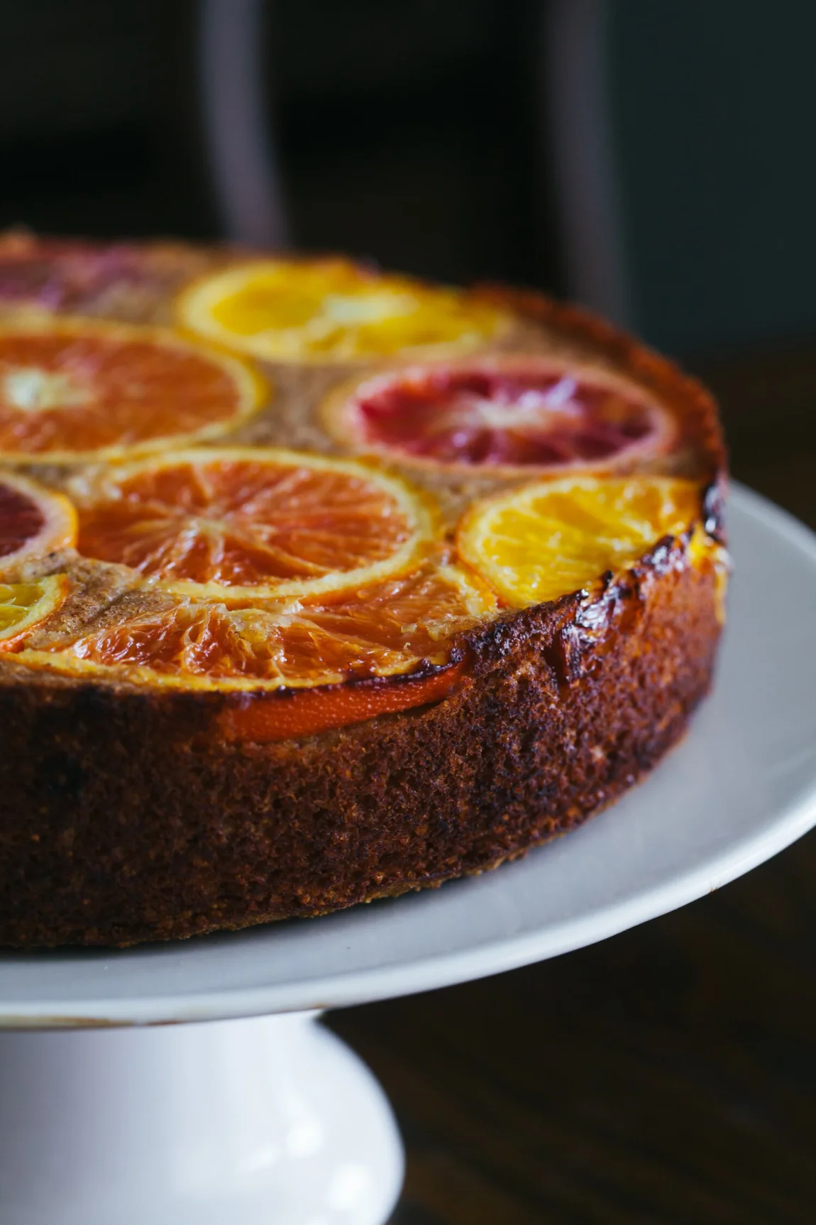 Upside Down Citrus Polenta Cake - Golubka Kitchen