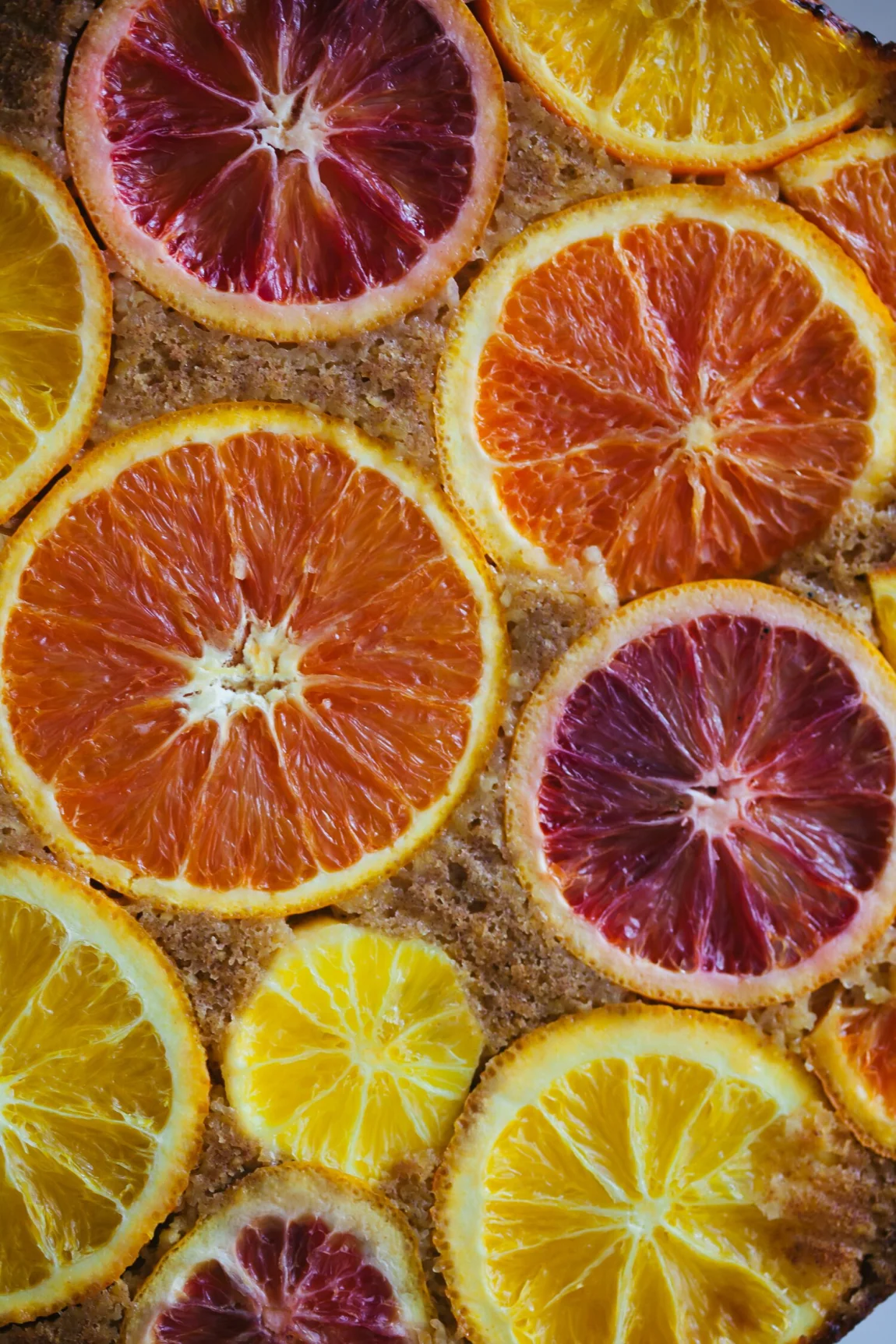 Upside Down Citrus Polenta Cake - Golubka Kitchen