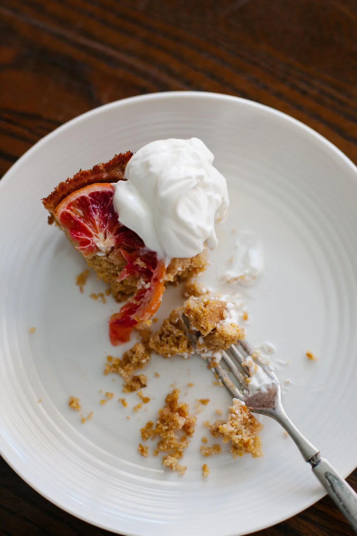 Upside Down Citrus Polenta Cake - Golubka Kitchen
