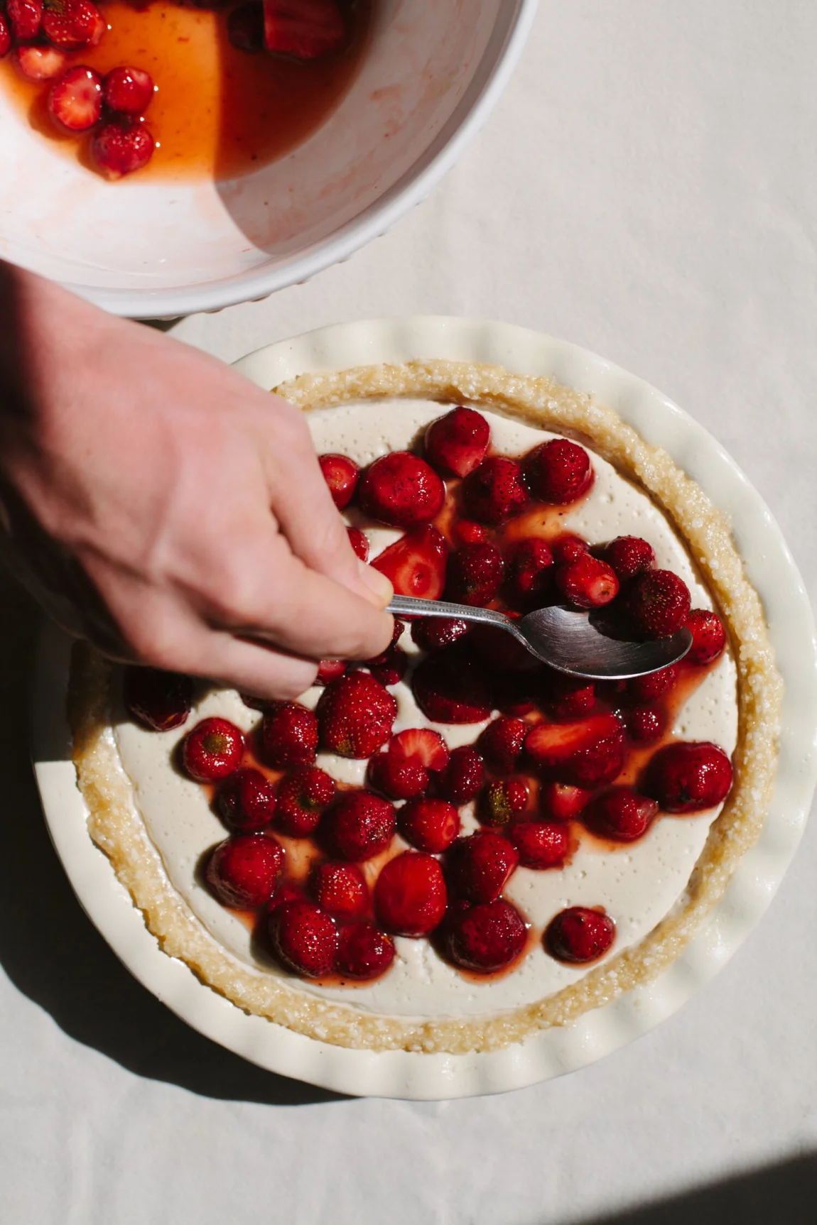 Strawberry Coconut Cream Pie - Golubka Kitchen