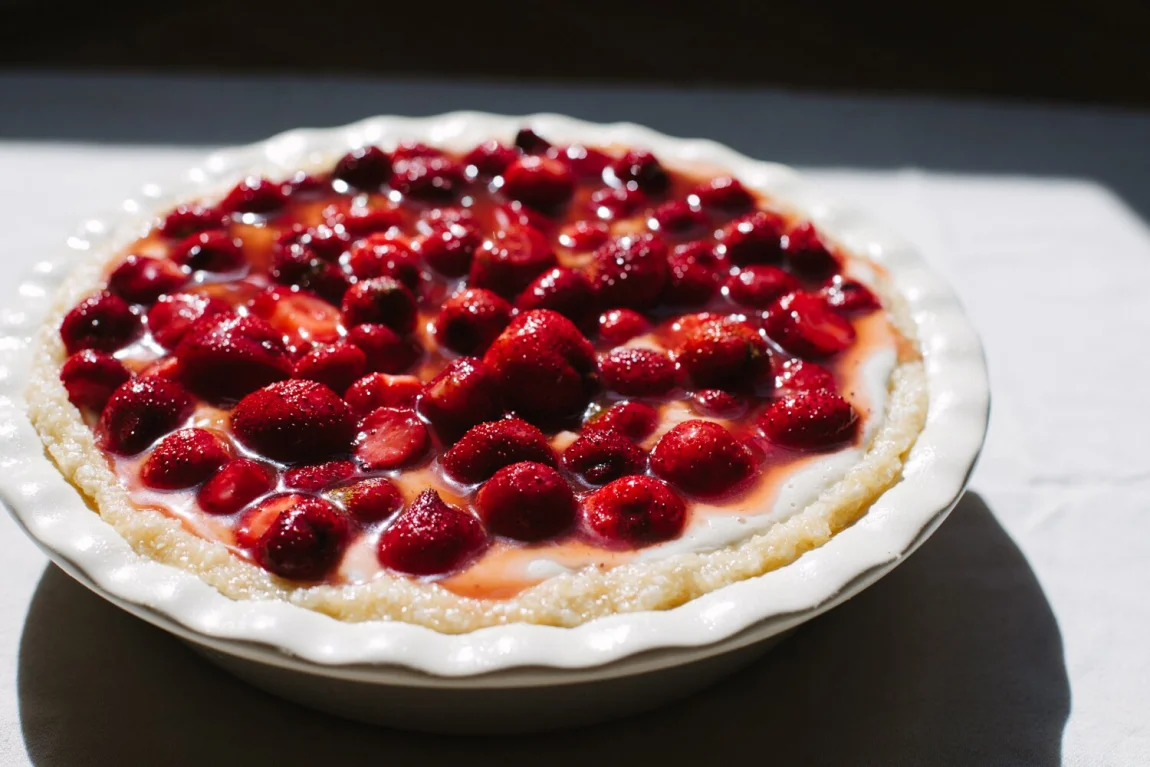 Strawberry Coconut Cream Pie - Golubka Kitchen