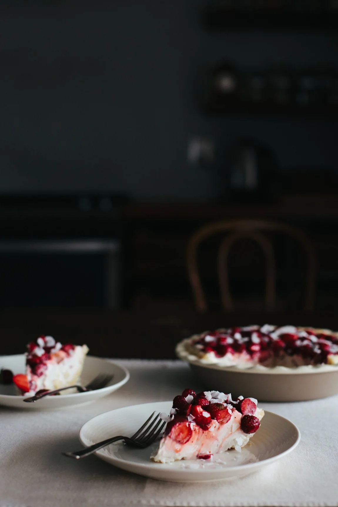 Strawberry Coconut Cream Pie - Golubka Kitchen