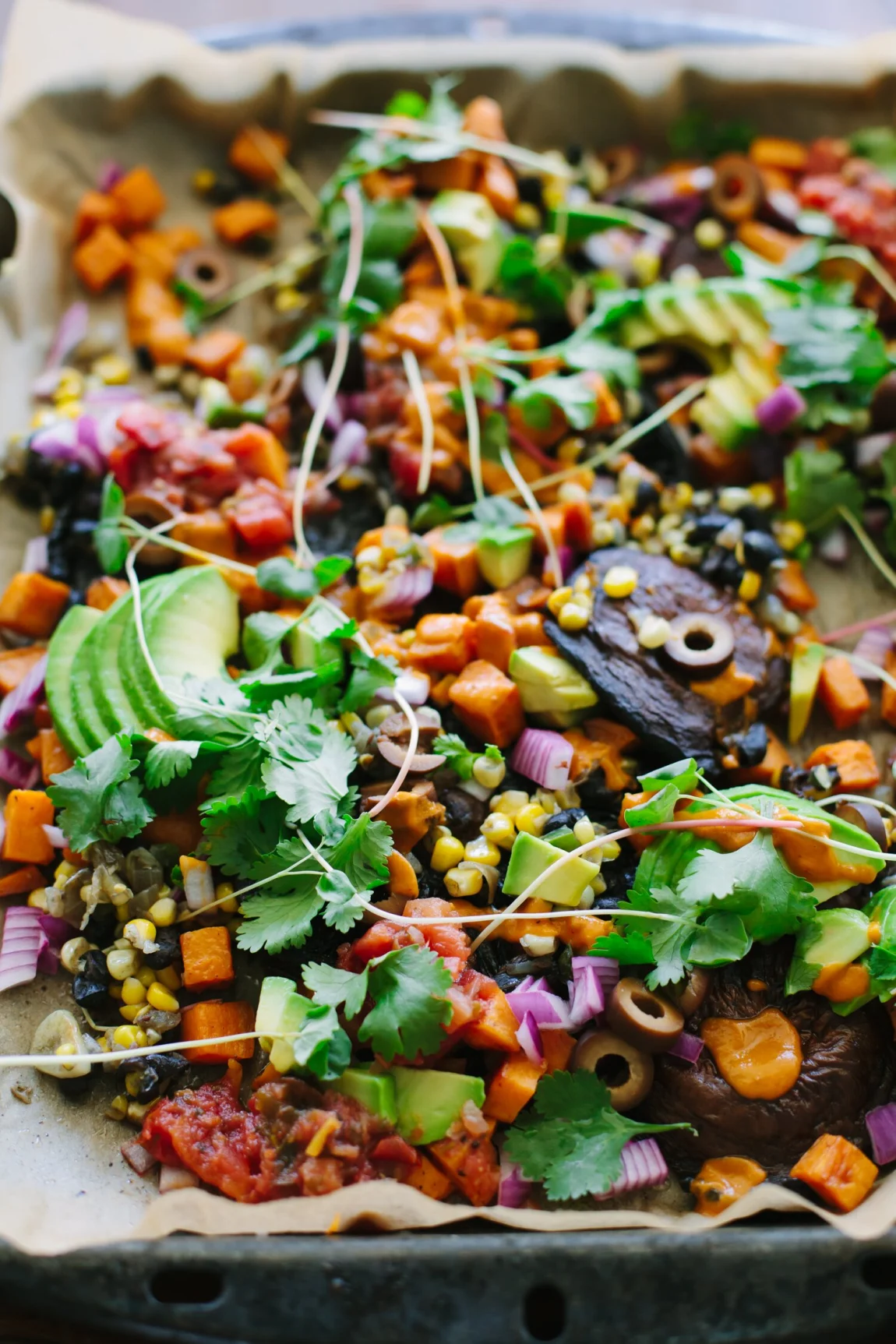 Portobello Nachos - Golubka Kitchen
