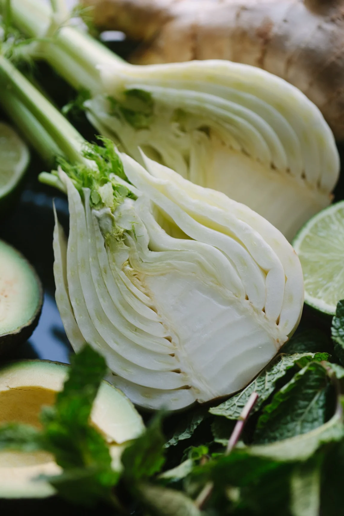 Hydrating Fennel, Mango and Avocado Smoothie - Golubka Kitchen
