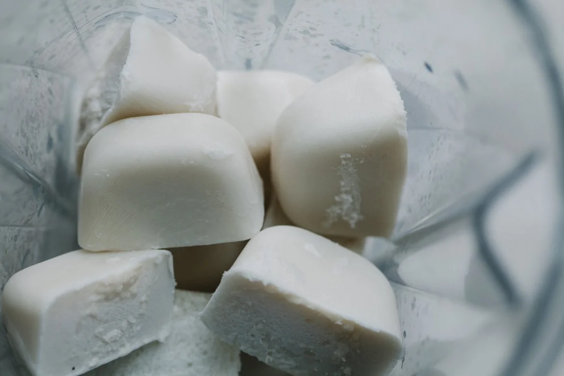 Quick Rhubarb Soft Serve - Golubka Kitchen