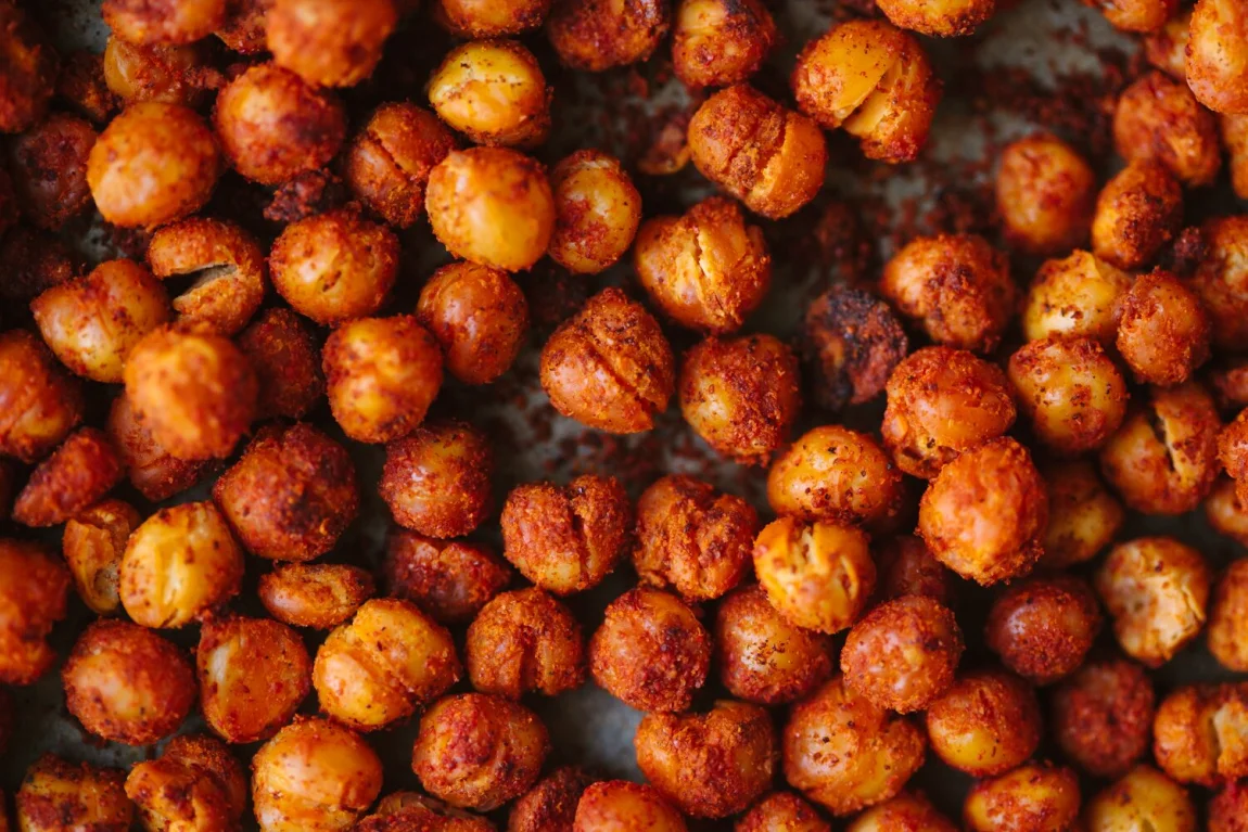 Spring Vegetables with Smoky Chickpea Croutons and Avocado Aioli - Golubka Kitchen