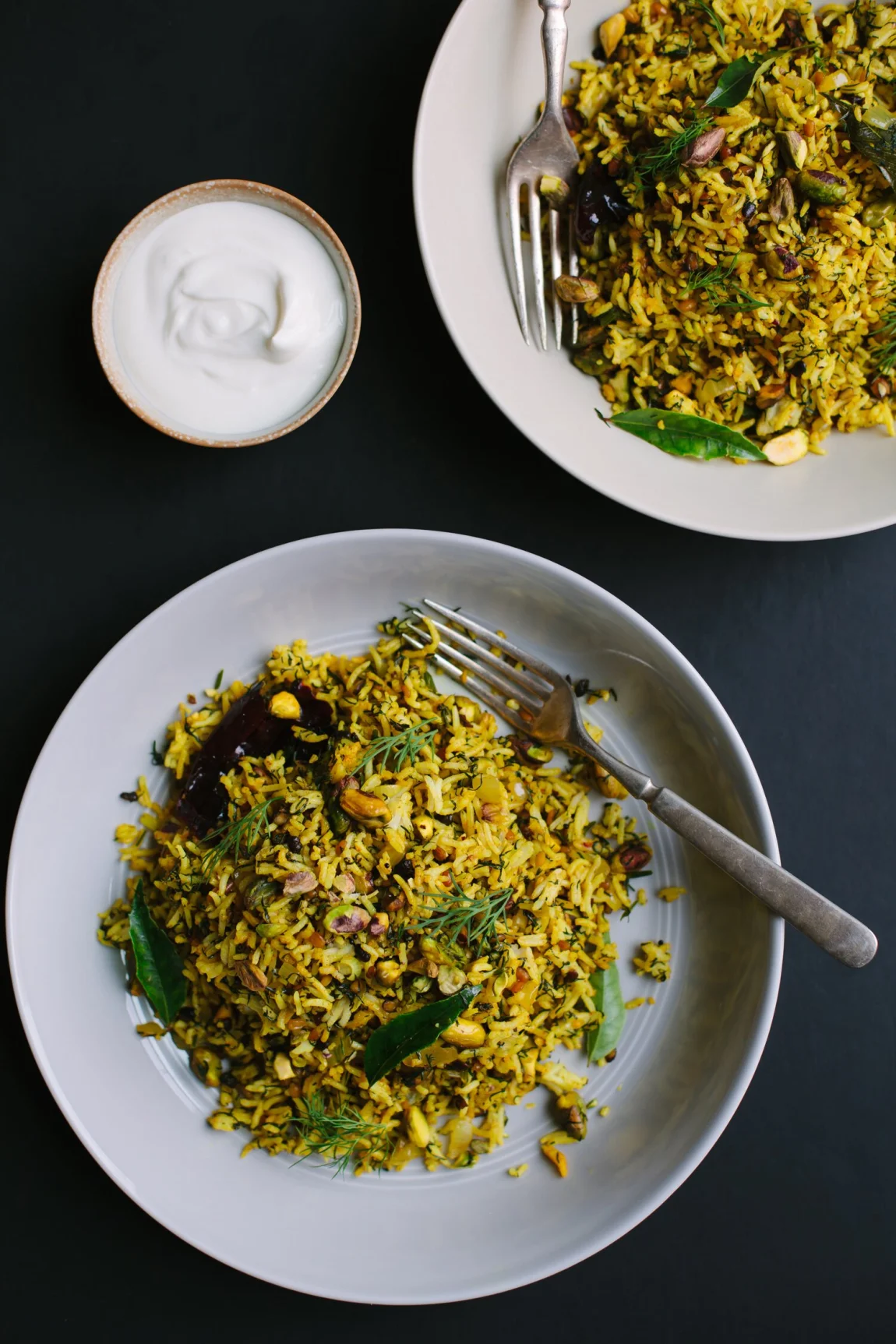 Lime and Dill Rice with Pistachios from Vibrant India - Golubka Kitchen