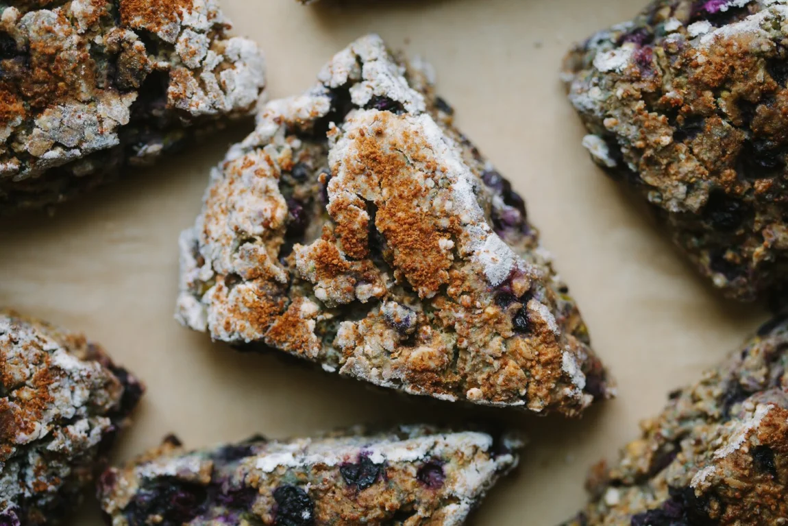 Gluten-Free Blueberry Lemon Scones - Golubka Kitchen