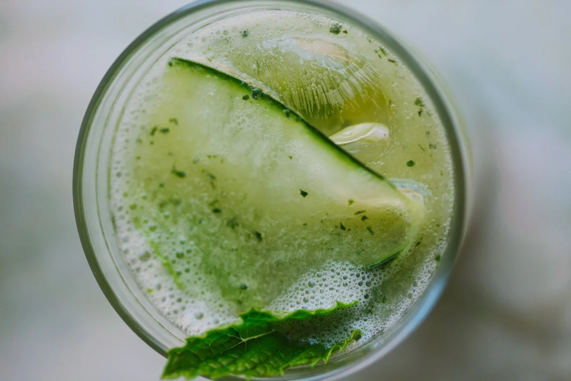 Minty Aloe and Cucumber Lemonade - Golubka Kitchen