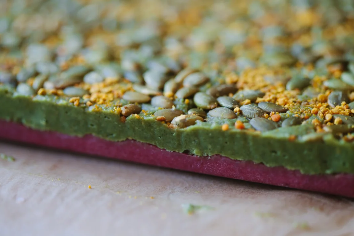 Pumpkinseed Caramel 'Twix' Bars - Golubka Kitchen