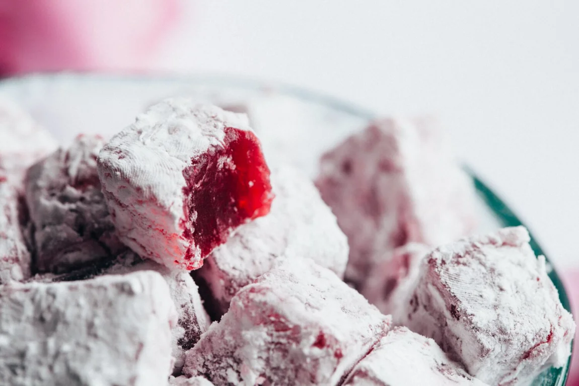 Hibiscus Orange Blossom Turkish Delight - Golubka Kitchen