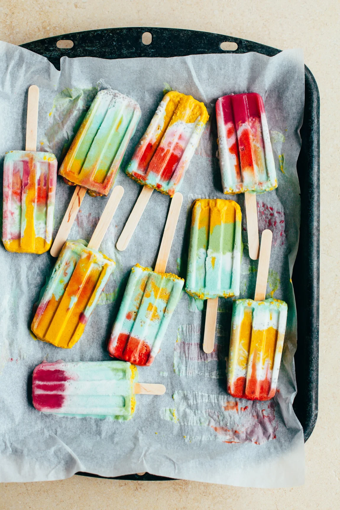 Superfood Tie Dye Pops - Golubka Kitchen