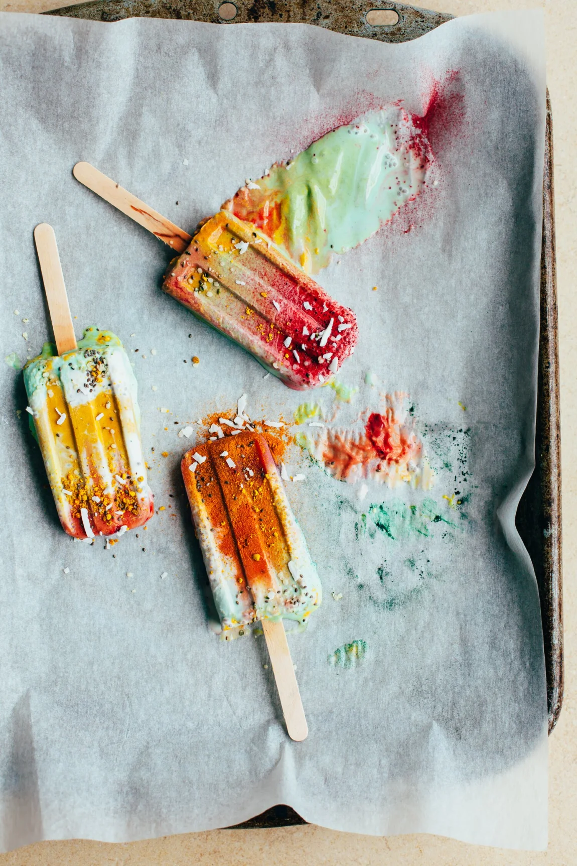 Superfood Tie Dye Pops - Golubka Kitchen