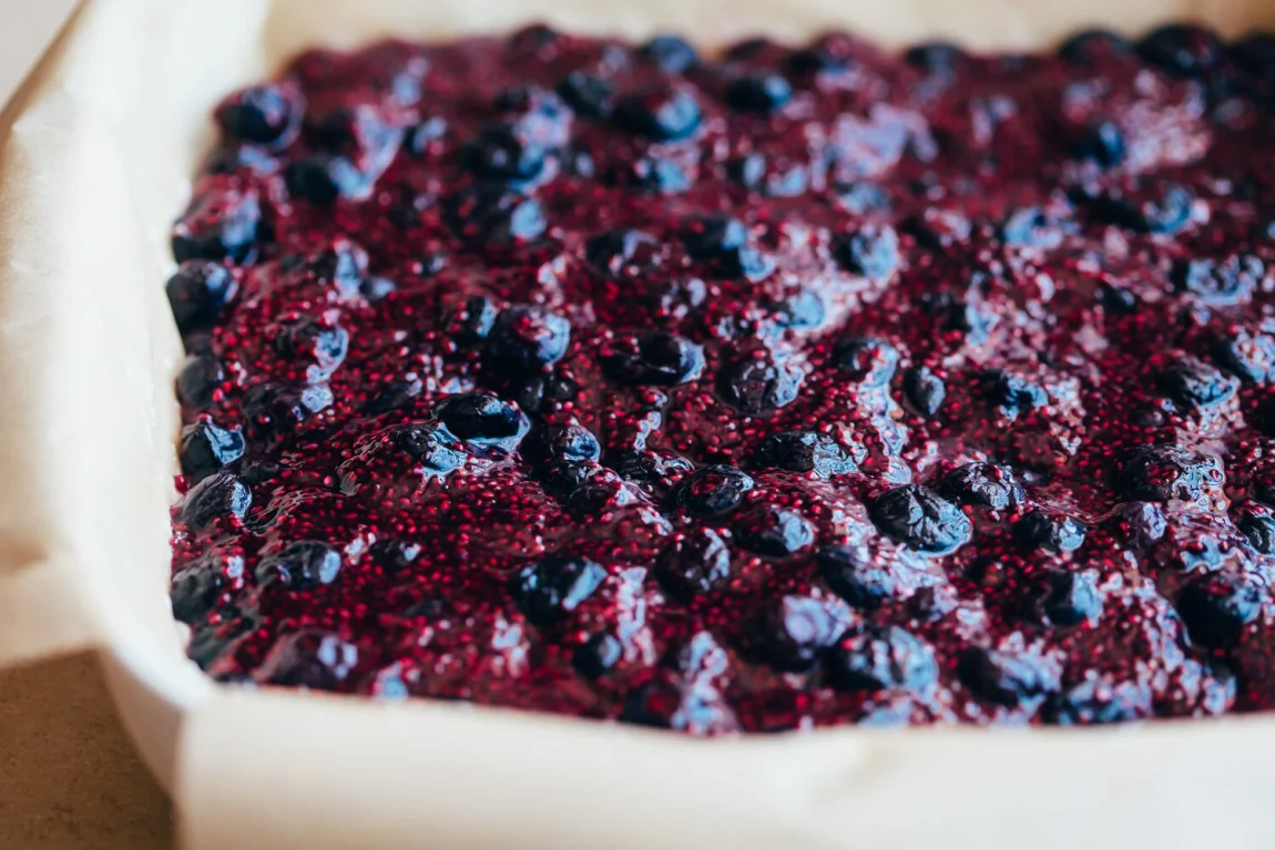 No Bake Blueberry Coconut Bars - Golubka Kitchen
