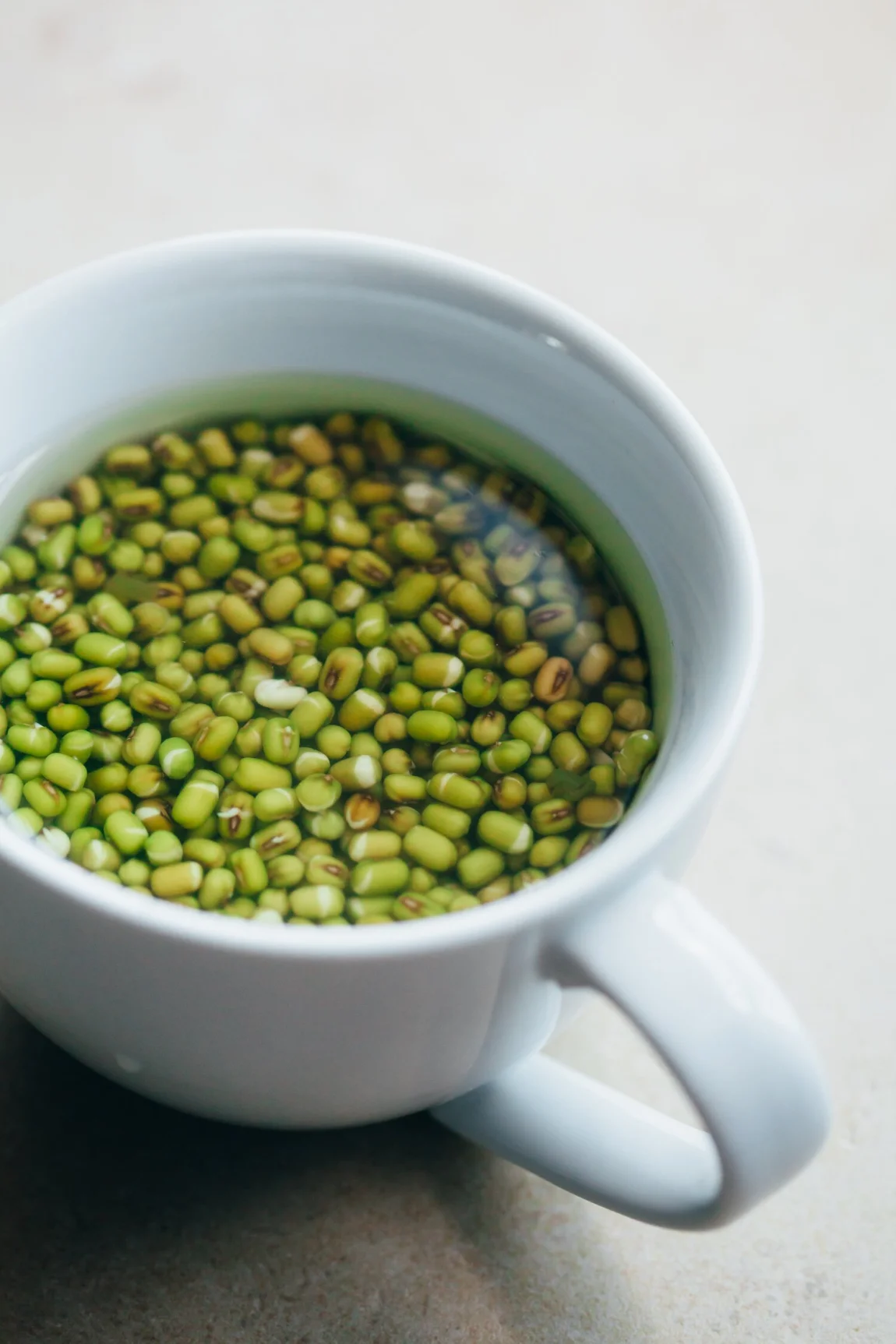 Fennel Marinated Zucchini and Mung Beans - Golubka Kitchen