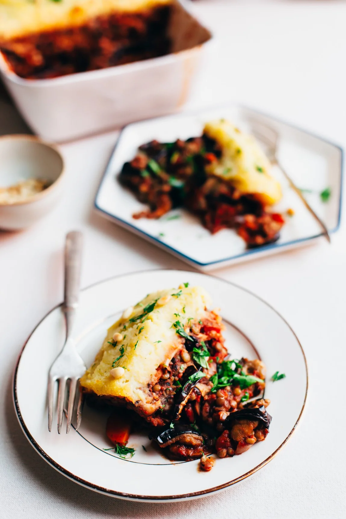 Vegan Lentil Moussaka - Golubka Kitchen