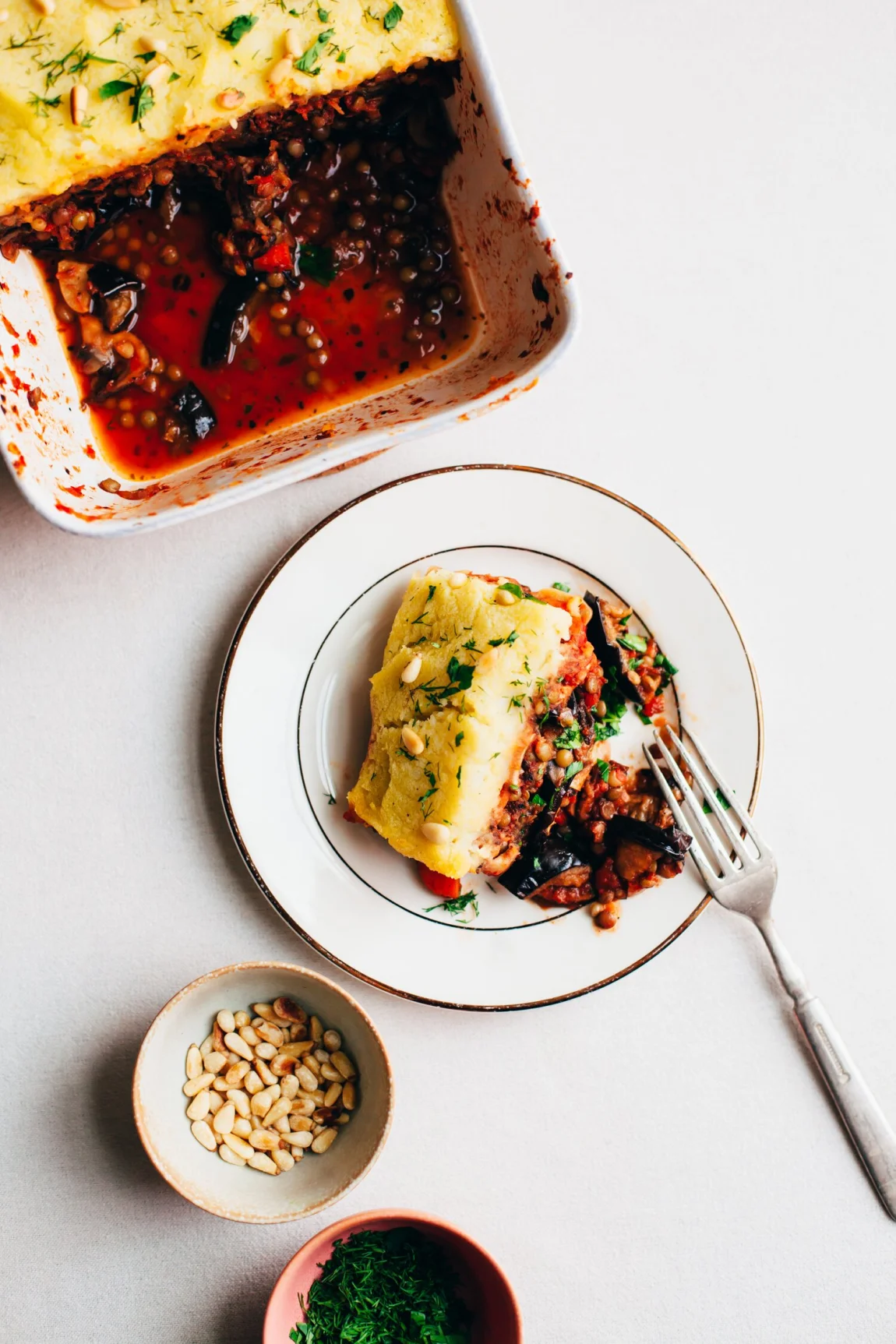 Vegan Lentil Moussaka - Golubka Kitchen