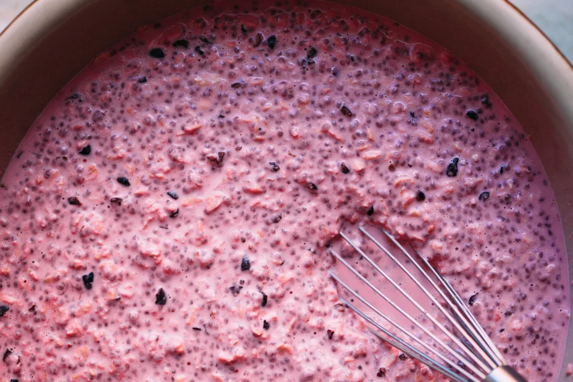 Coconut Beet Overnight Oats - Golubka Kitchen